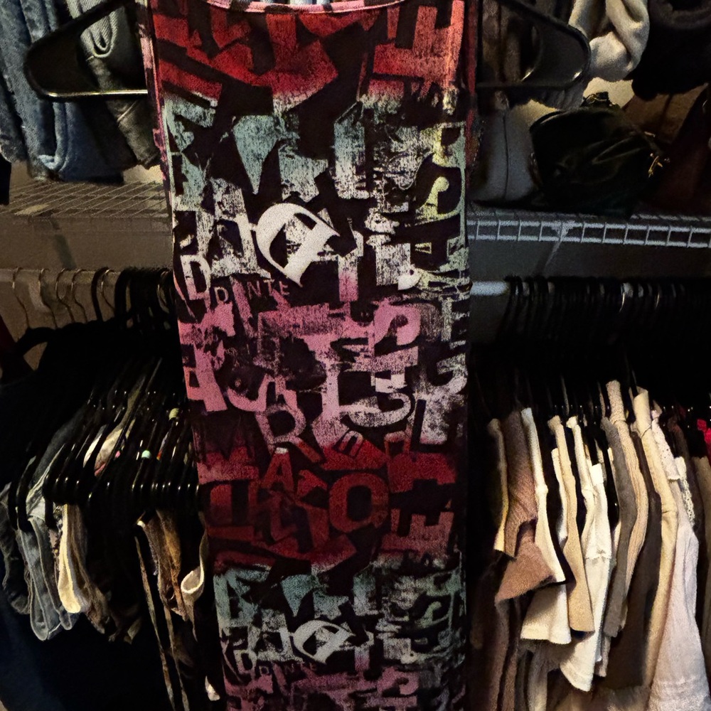 Abstract Print Ruched Dress - Picture 3 of 3